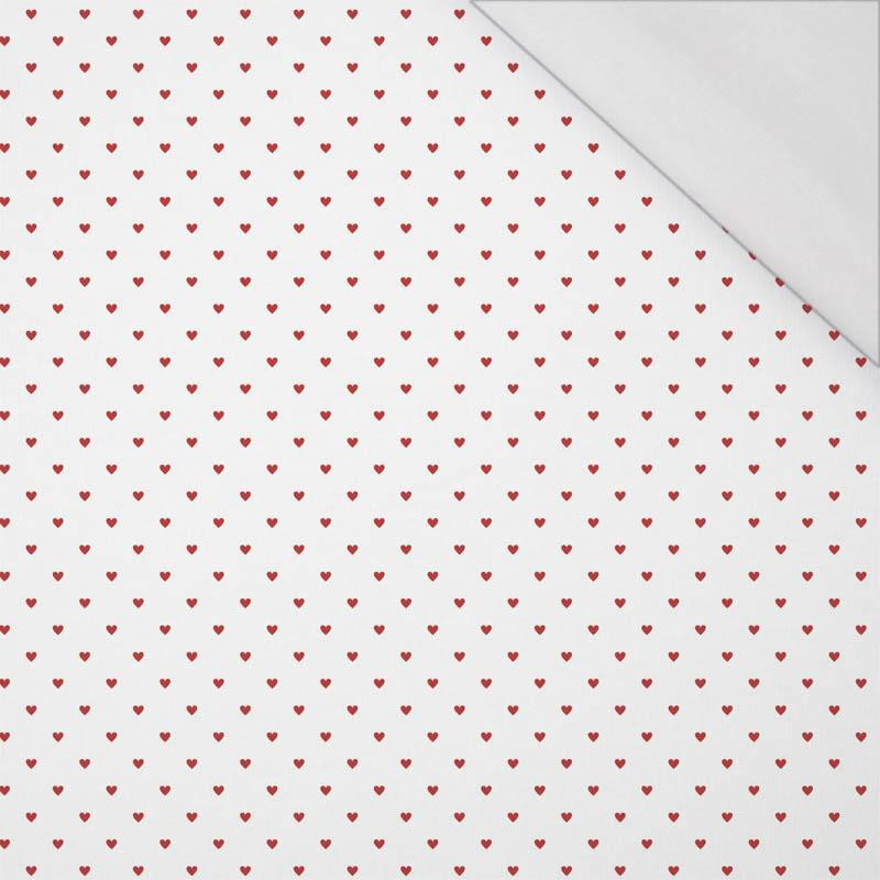 HEARTS pat. 2 / white (VALENTINE'S MIX) - single jersey with elastane 