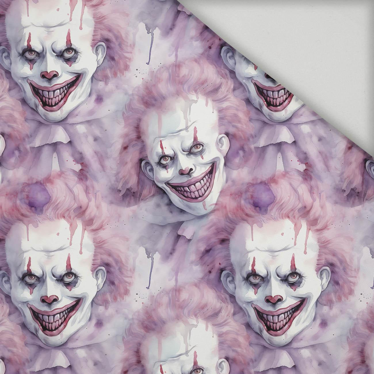 PASTEL HORROR CLOWN WZ. 2 - quick-drying woven fabric