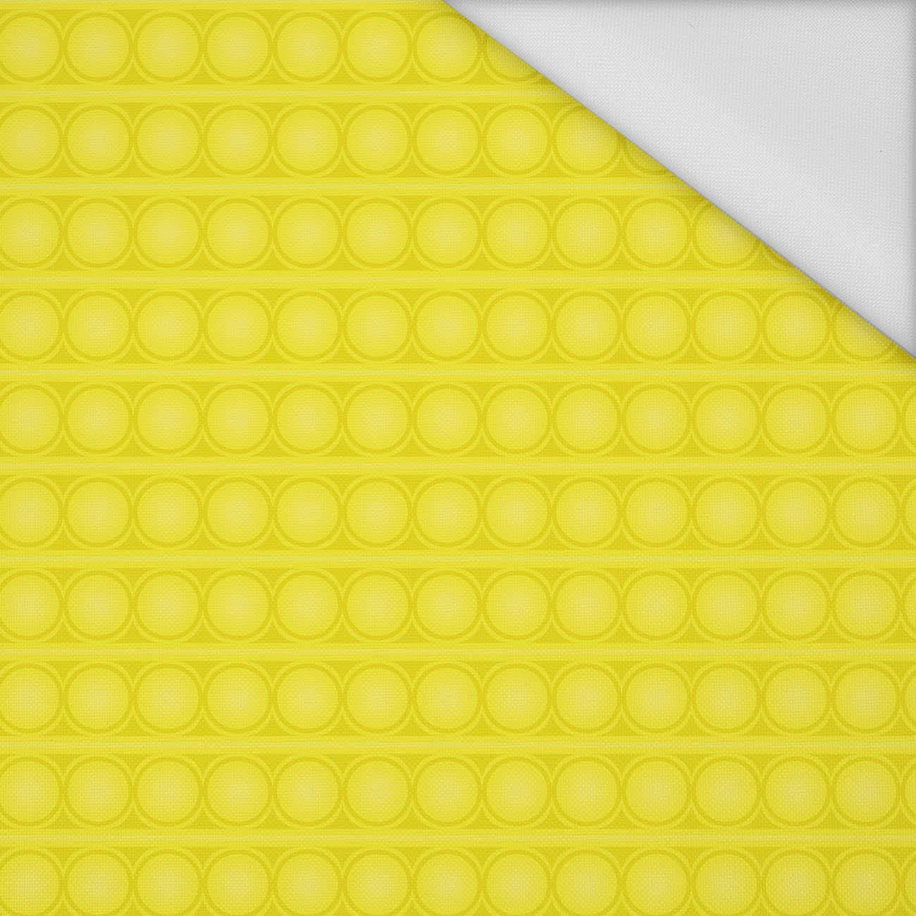 BUBBLED / yellow - Waterproof woven fabric