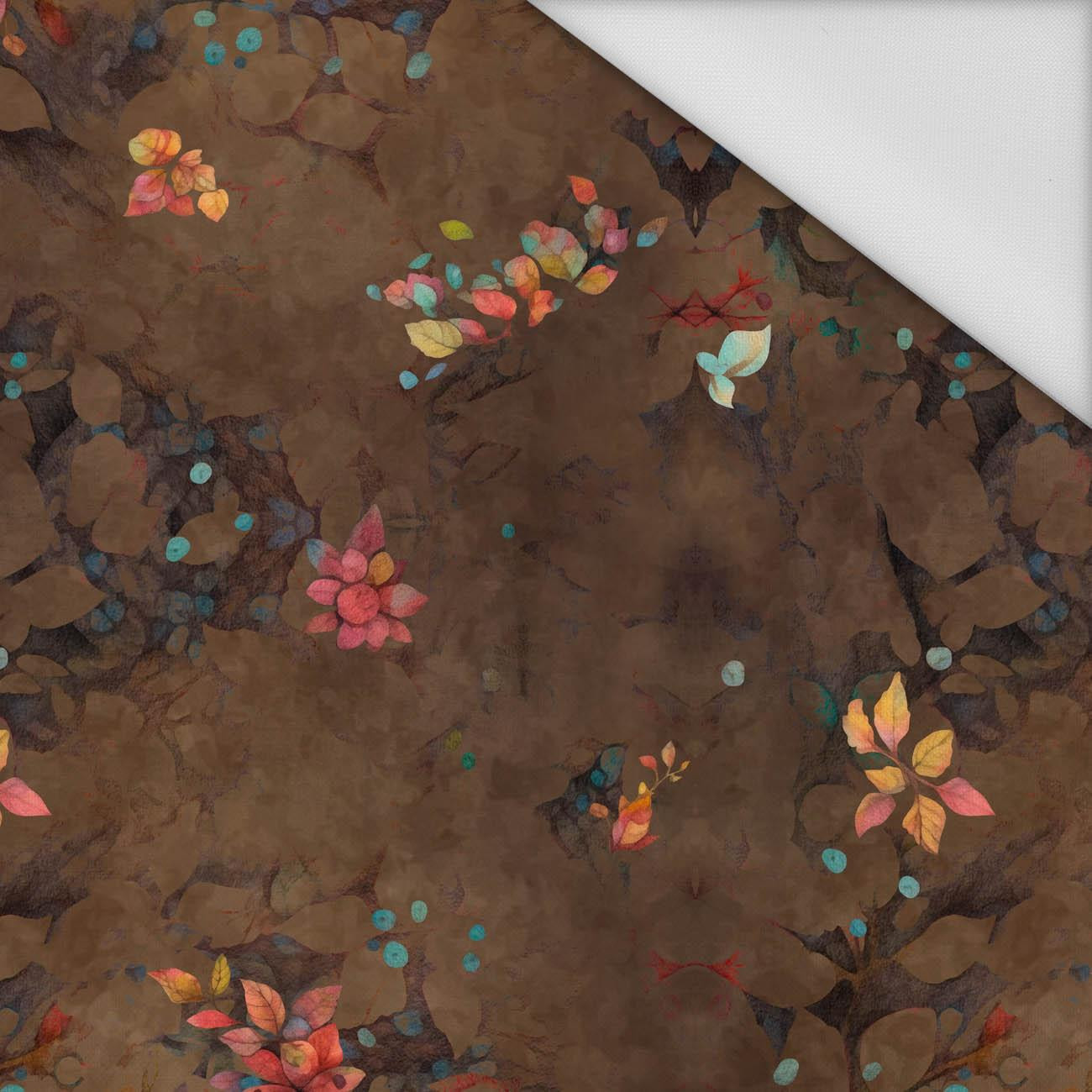 BOHO LEAVES PAT. 1 - Waterproof woven fabric