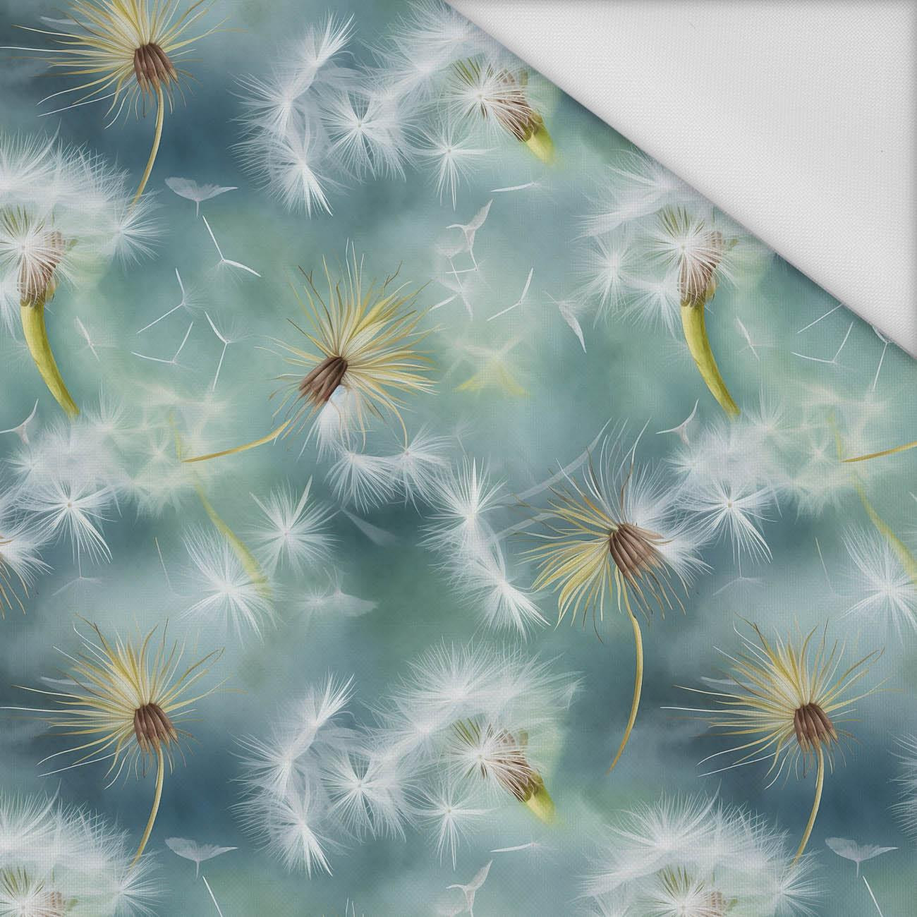 WATERCOLOR DANDELION PAT. 2 - Waterproof woven fabric