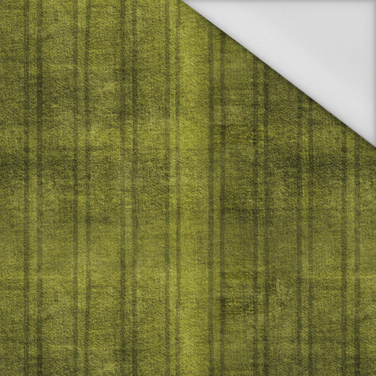 AUTUMN STRIPES  / green (AUTUMN COLORS) - Waterproof woven fabric