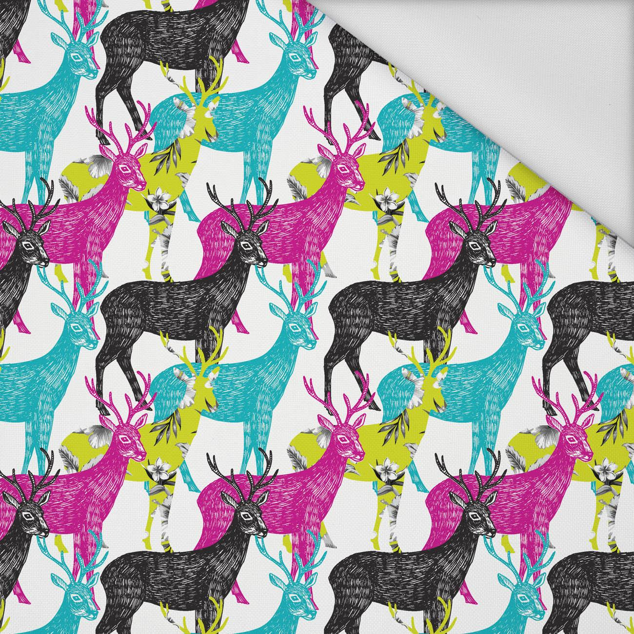 COLORFUL DEERS - Waterproof woven fabric