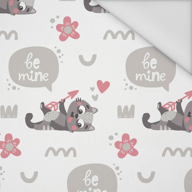 CATS AND ARROWS / be mine (CATS WORLD) / white - Waterproof woven fabric