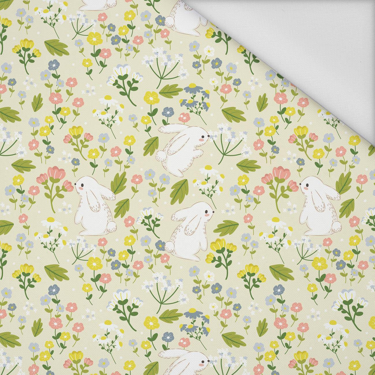 BUNNIES ON A MEADOW  - Waterproof woven fabric