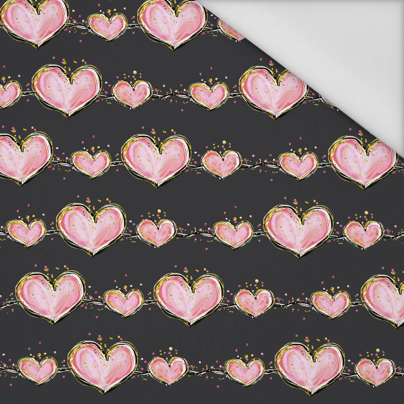 CHAIN OF HEARTS - Waterproof woven fabric