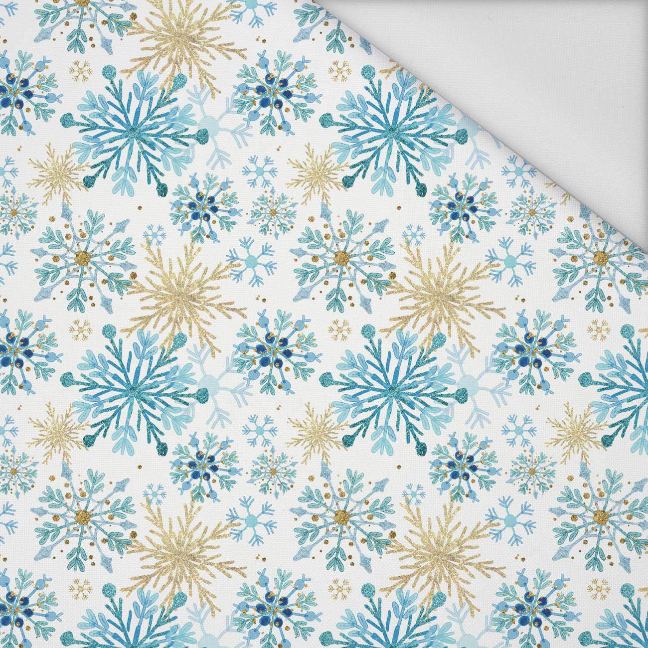 BLUE SNOWFLAKES  - Waterproof woven fabric