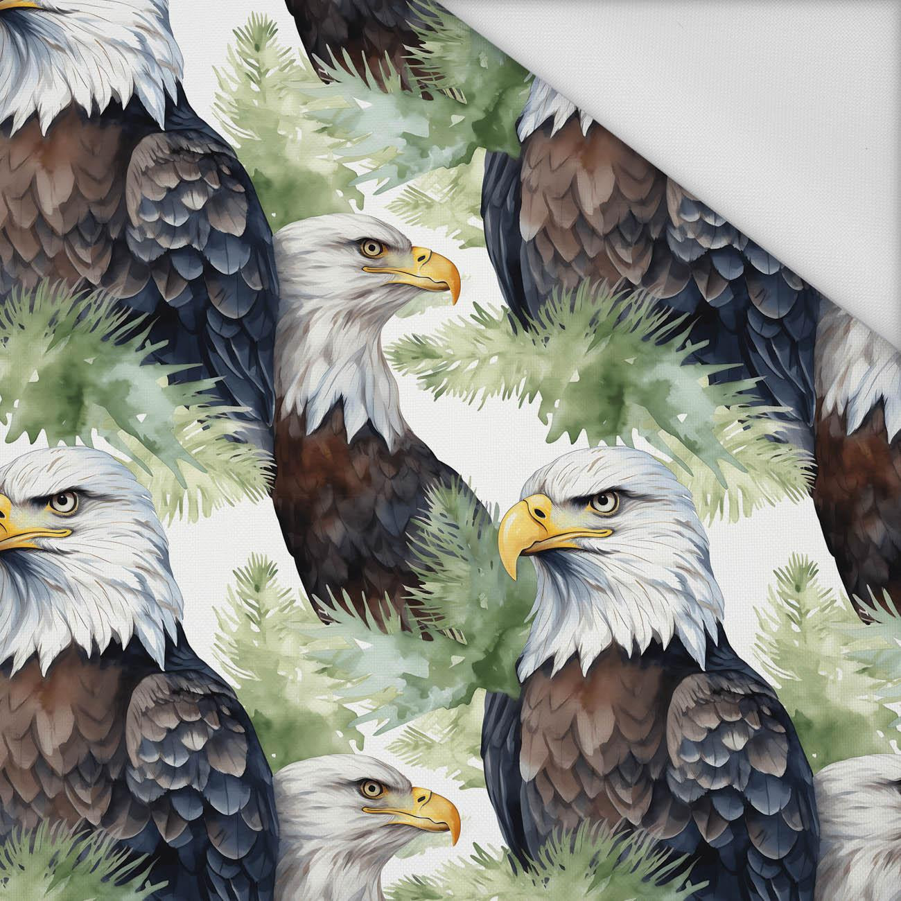 PASTEL BALD EAGLE - Waterproof woven fabric