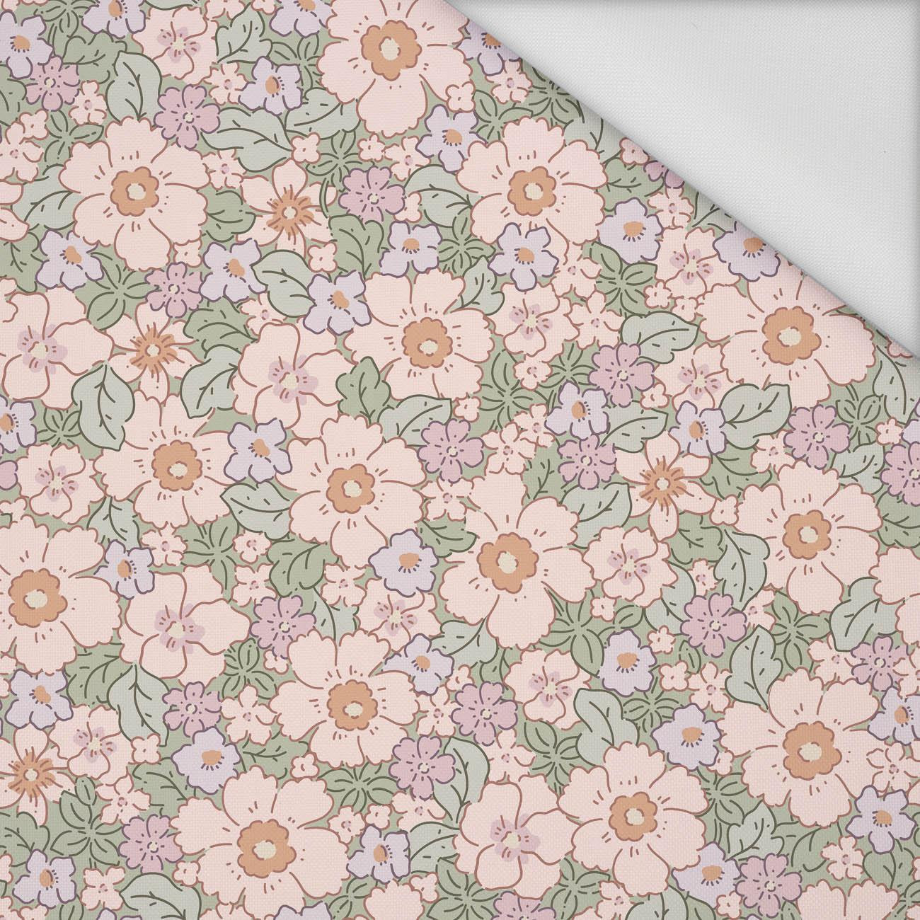 PASTEL FLOWERS PAT 2 - Waterproof woven fabric