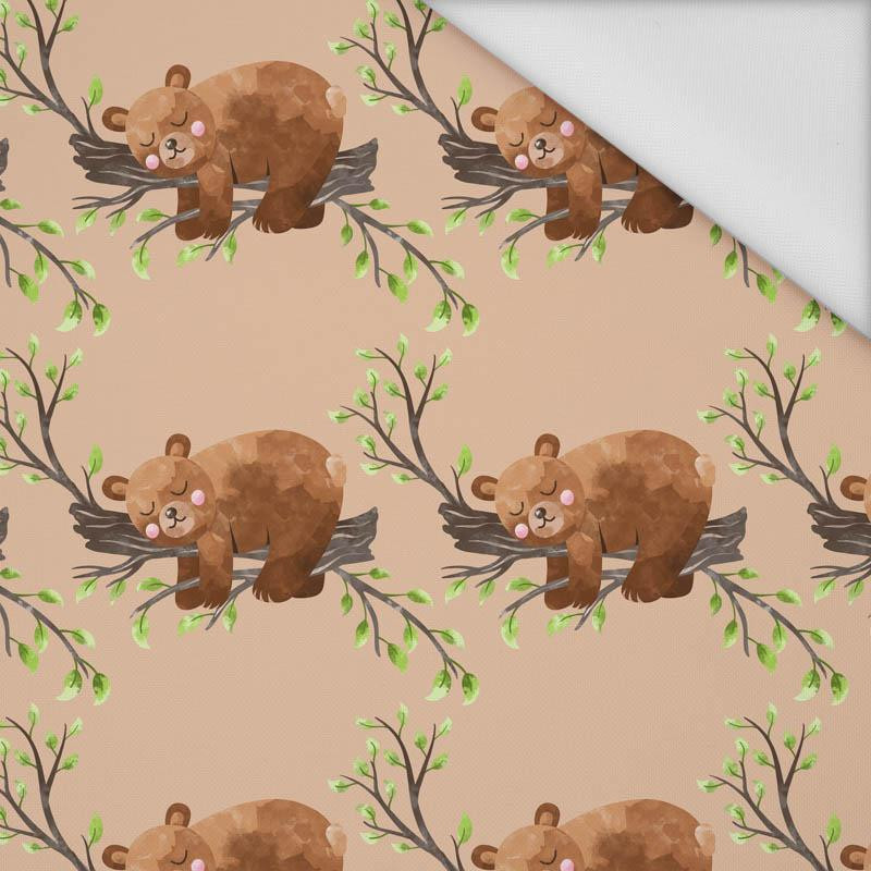 SLEEPING BEARS (BEARS AND BUTTERFLIES) - Waterproof woven fabric