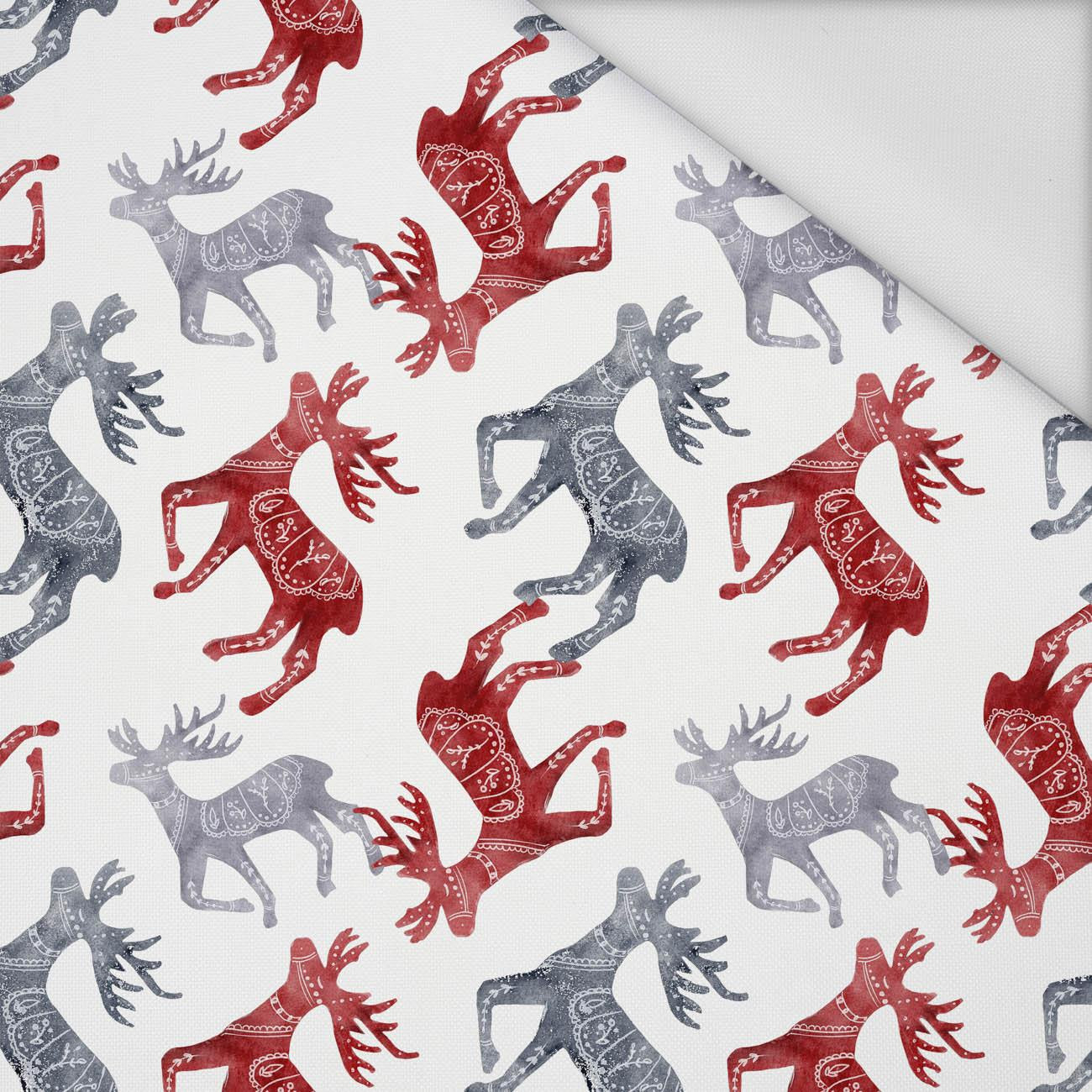 REINDEERS  (NORDIC CHRISTMAS) - Waterproof woven fabric