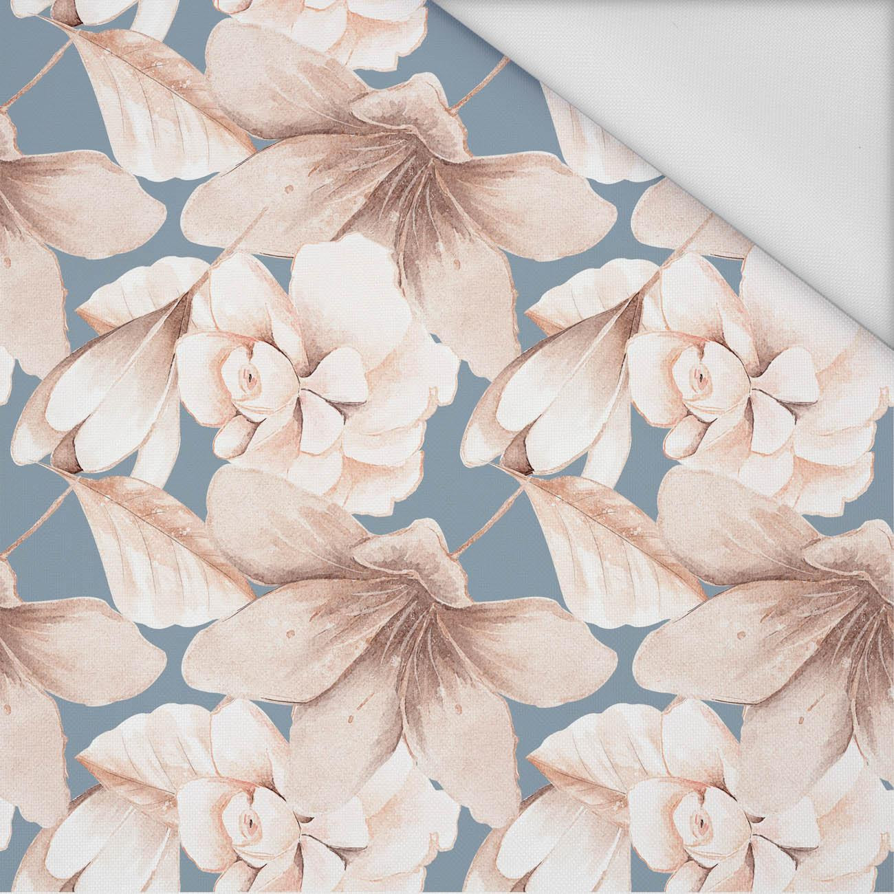 RETRO FLOWERS pat. 2 - Waterproof woven fabric