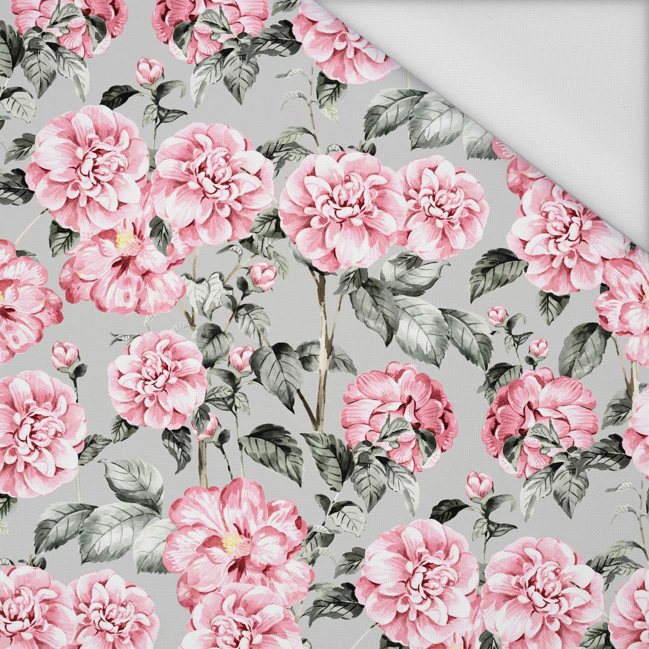 PINK PEONIES pat. 4 - Waterproof woven fabric