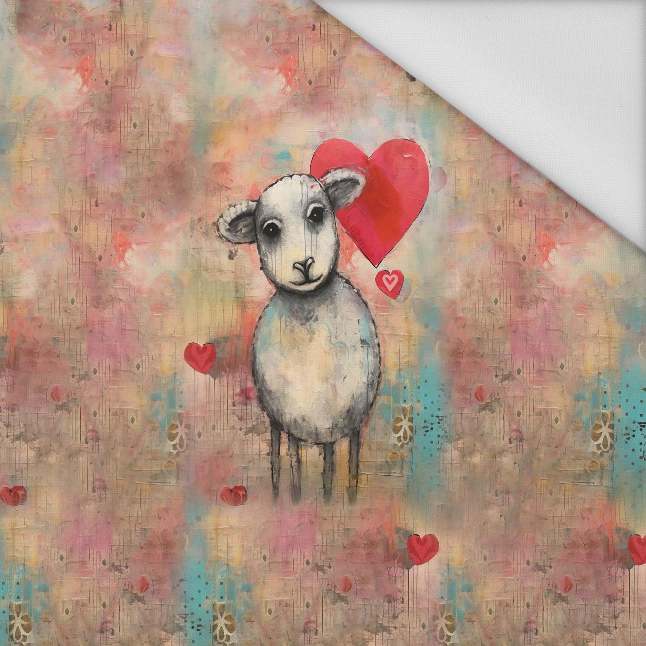 SHEEP PORTRAIT - panel (60cm x 50cm) Waterproof woven fabric