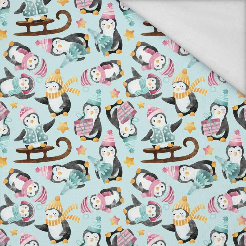 PENGUINS MIX PAT. 1 (CHRISTMAS PENGUINS) - Waterproof woven fabric