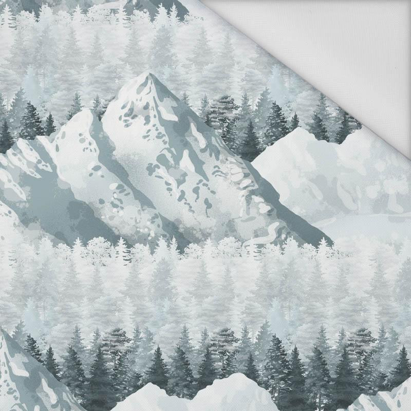 SNOWY PEAKS (WINTER IN MOUNTAINS) / large - Waterproof woven fabric