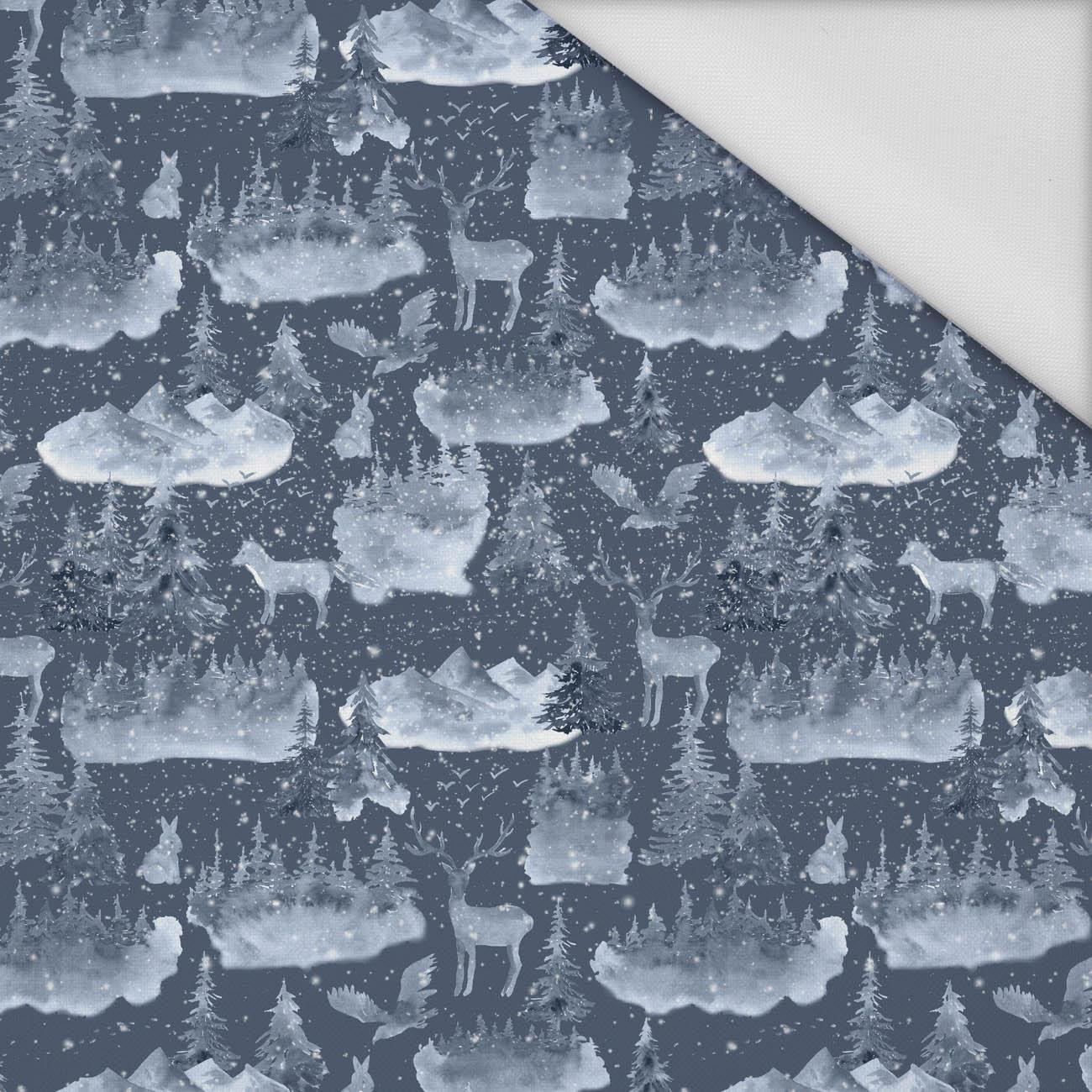 ANIMALS IN THE FOREST PAT. 2 (PAINTED FOREST) - Waterproof woven fabric