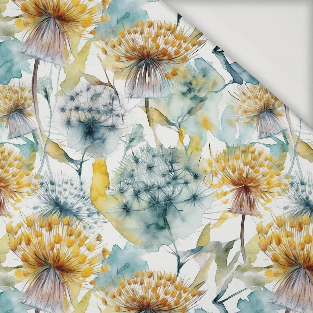 WATERCOLOR DANDELION PAT. 4 - Viscose jersey