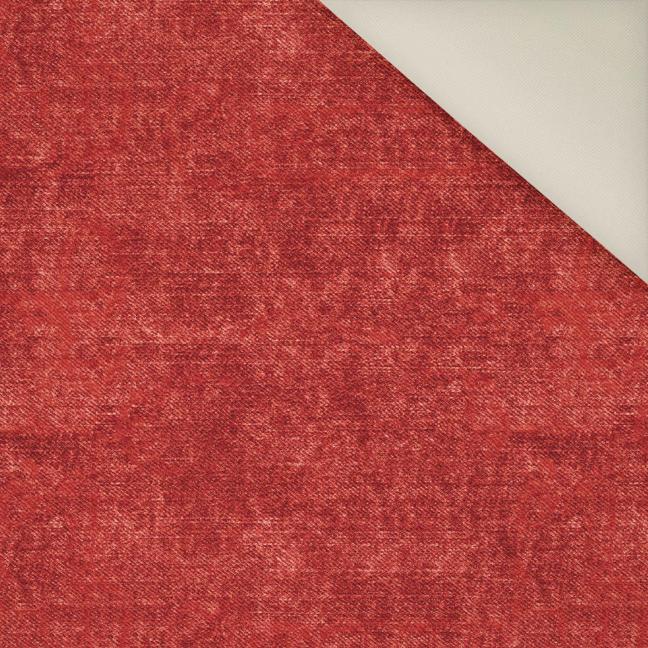 ACID WASH / RED- Upholstery velour 