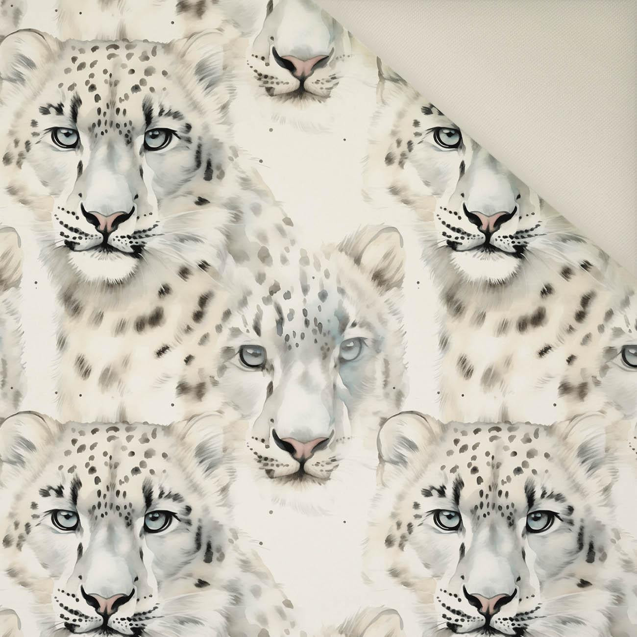 SNOW LEOPARD PAT. 1- Upholstery velour 