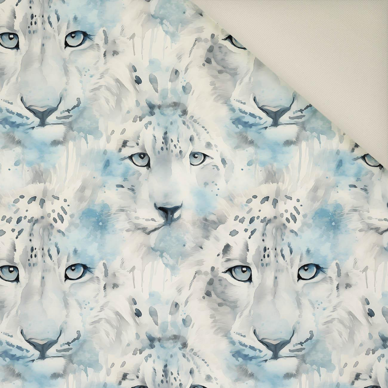 SNOW LEOPARD PAT. 2- Upholstery velour 