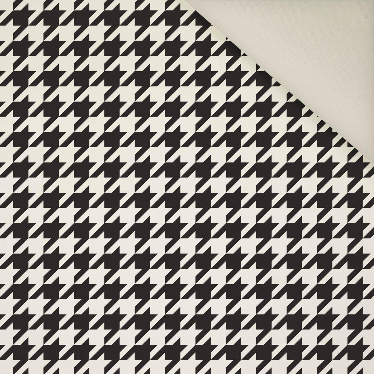 BLACK HOUNDSTOOTH / WHITE- Upholstery velour 