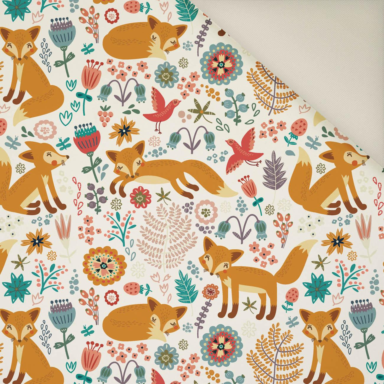FOXES IN THE FORREST- Upholstery velour 
