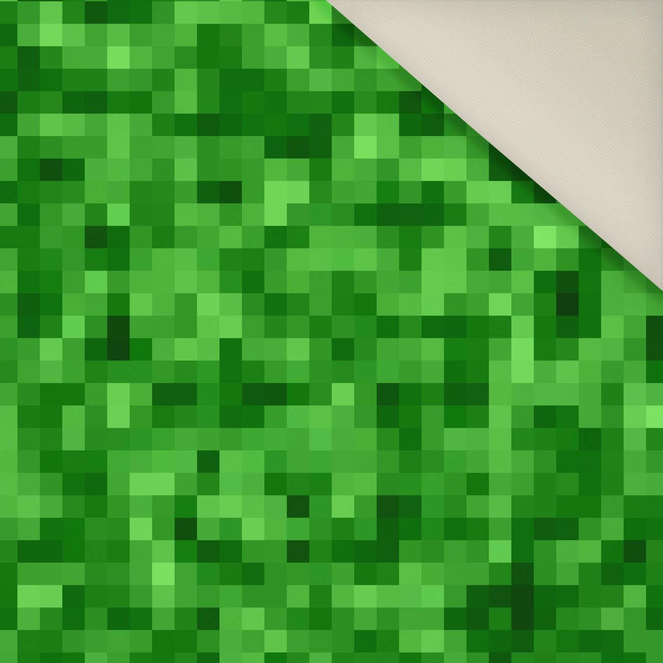 PIXELS pat. 2 / green- Upholstery velour 