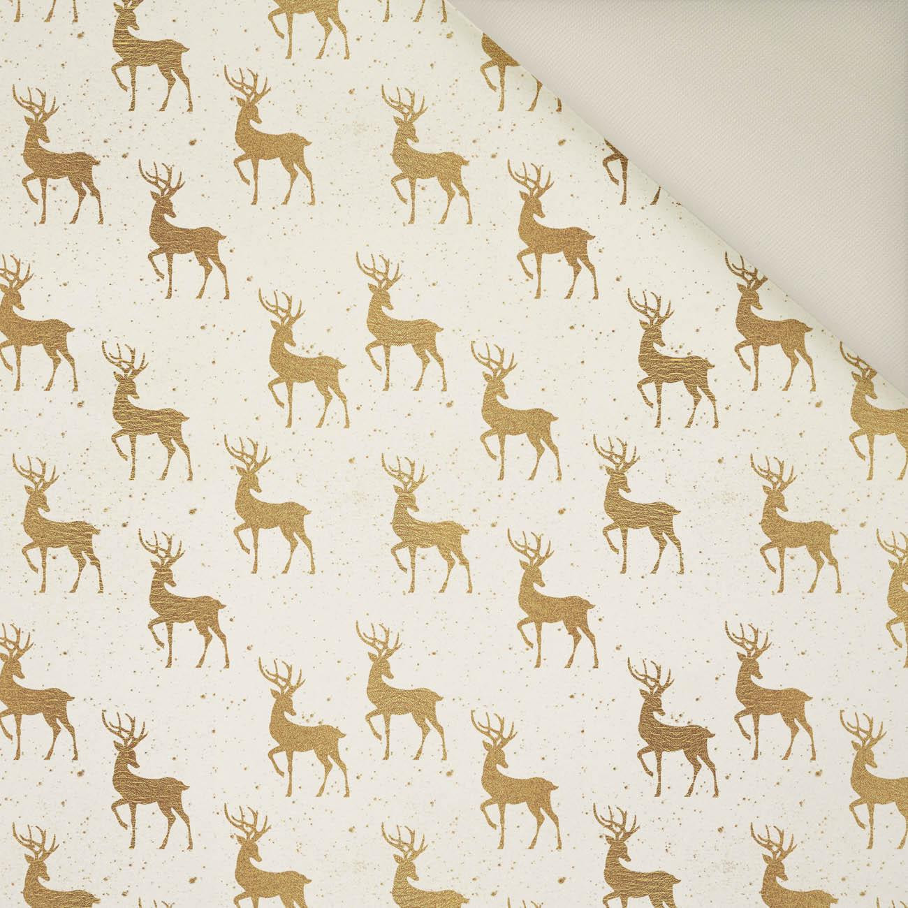 GOLDEN DEERS pat. 2 (WHITE CHRISTMAS)- Upholstery velour 