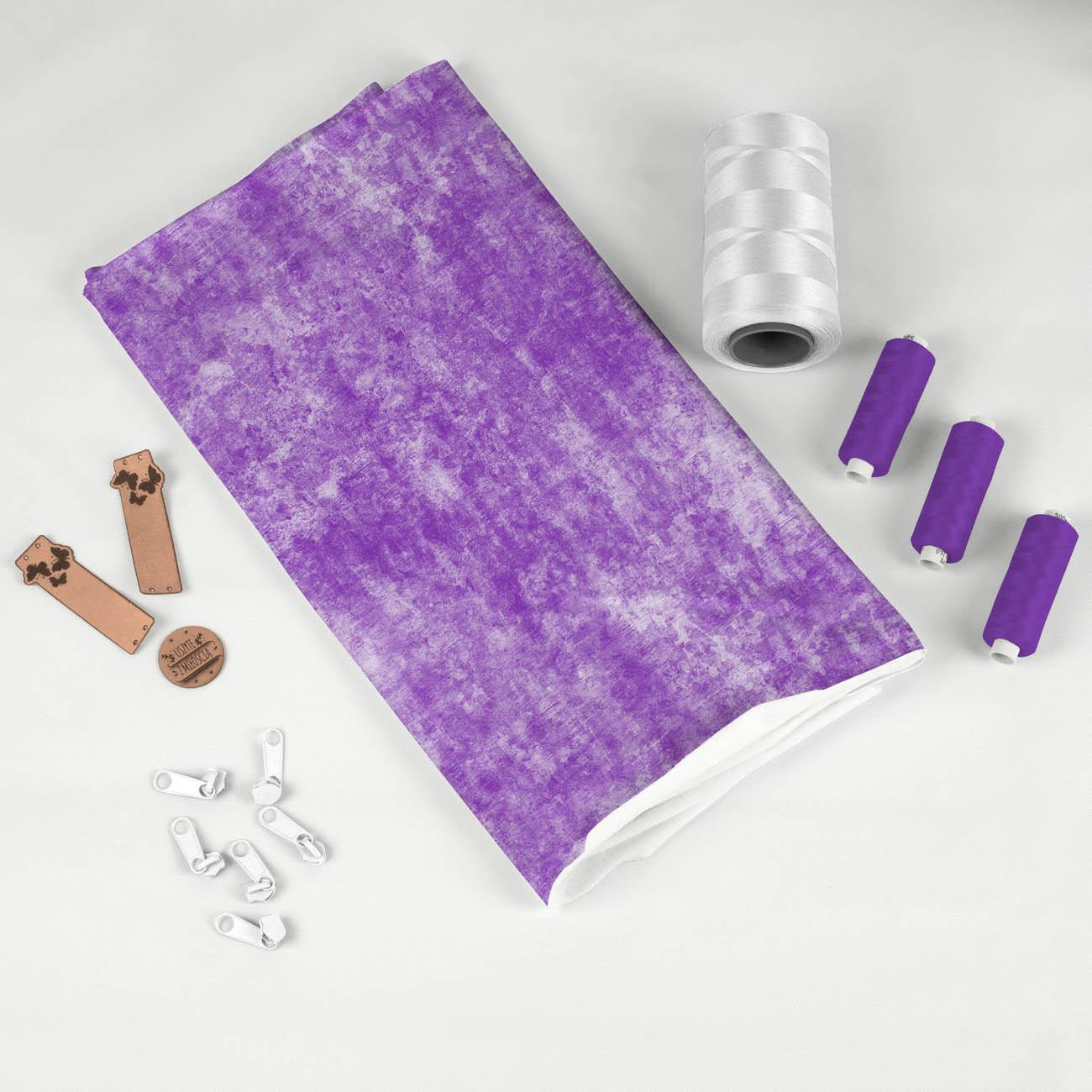 GRUNGE (purple) - single jersey with elastane 