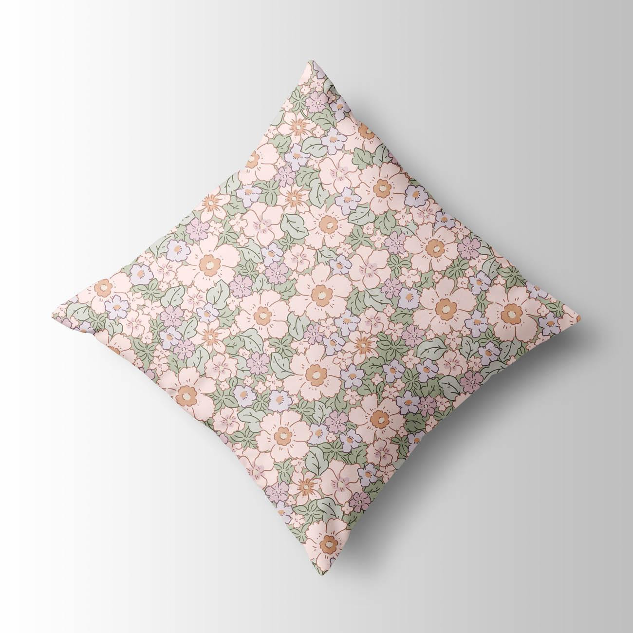 PASTEL FLOWERS PAT 2 - Cotton woven fabric