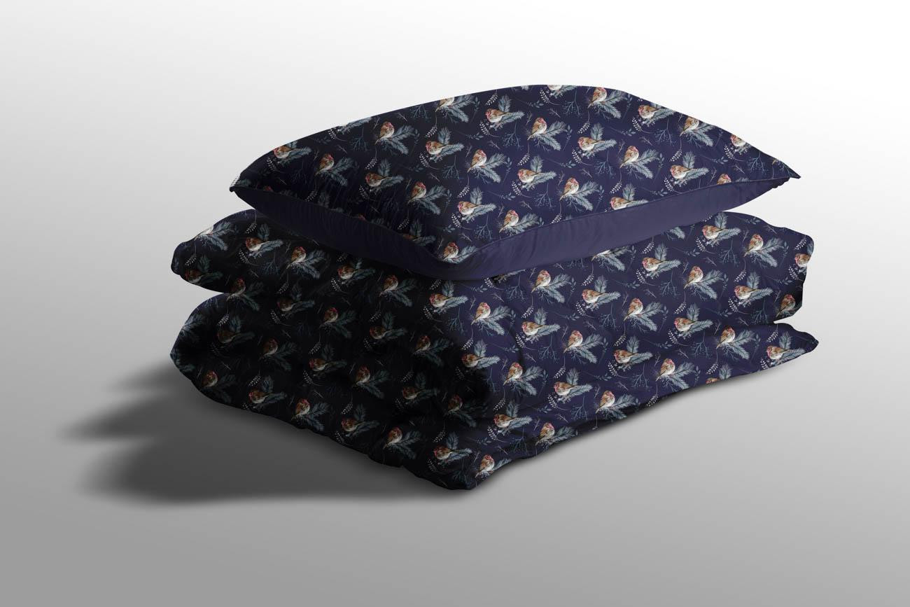 WINTER ROBINS (WINTER IN PARK) - Waterproof woven fabric