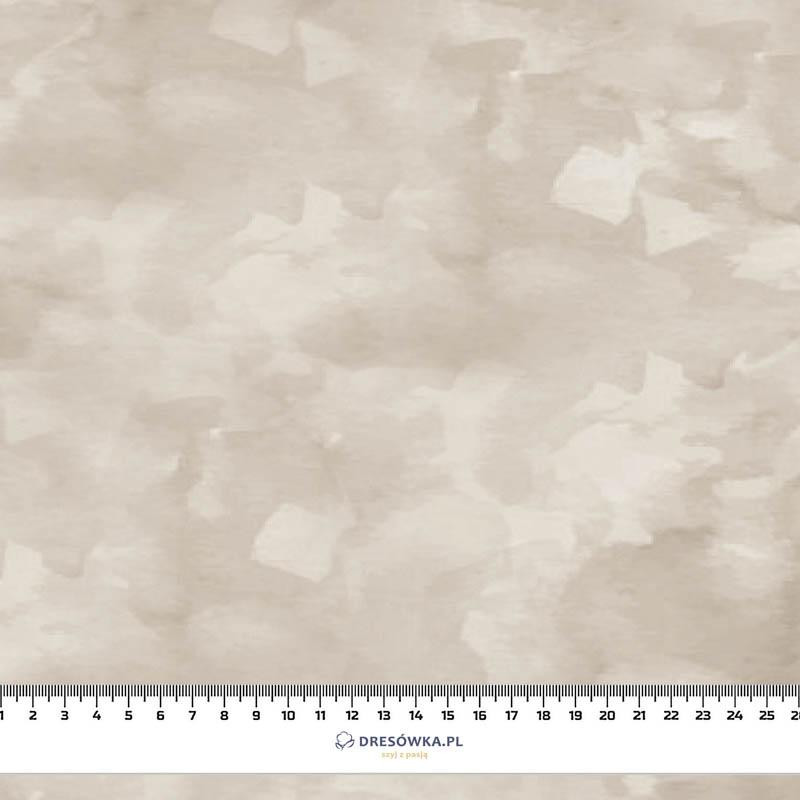 CAMOUFLAGE pat. 2 / beige - looped knit fabric