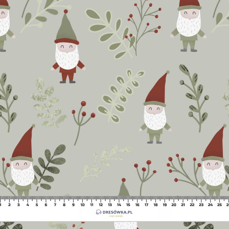 DWARFS AND FERN (FOREST DWARFS) /LIGHT KHAKI - Waterproof woven fabric