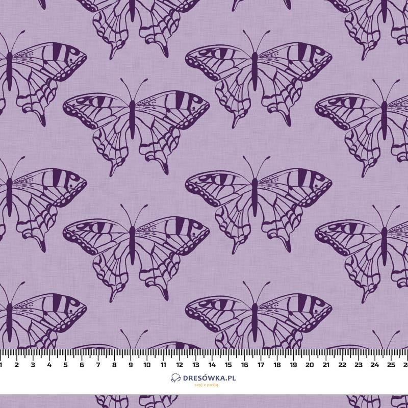 BUTTERFLIES / purple (PURPLE BUTTERFLIES) - swimsuit lycra