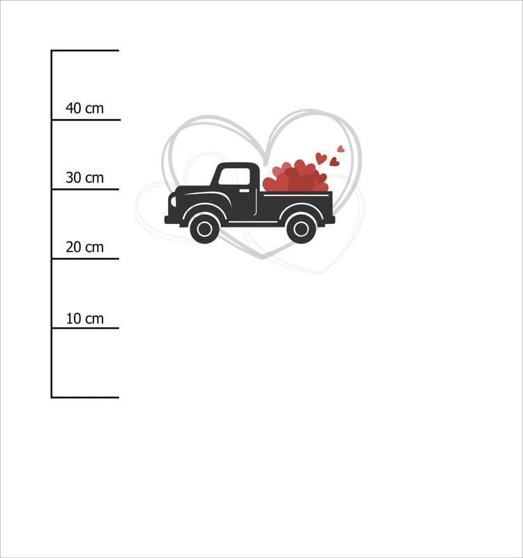 VALENTINE'S CAR (HAPPY VALENTINE’S DAY) - panel 75cm x 80cm