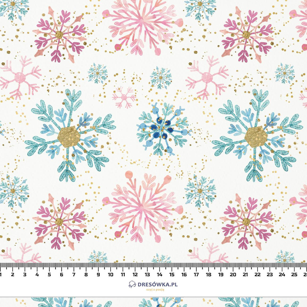 SNOWFLAKES MIX  - Waterproof woven fabric