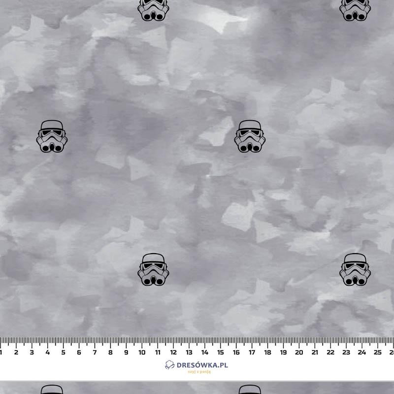 50cm - STORMTROOPERS (minimal) / CAMOUFLAGE pat. 2 (grey) - organic single jersey with elastane 