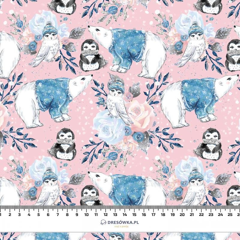 ENCHANTED WINTER MIX / pink (ENCHANTED WINTER) - looped knit fabric