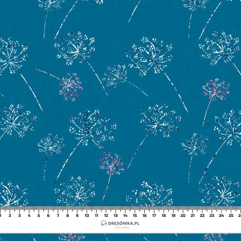 GLITTER DANDELIONS (DRAGONFLIES AND DANDELIONS) - Waterproof woven fabric