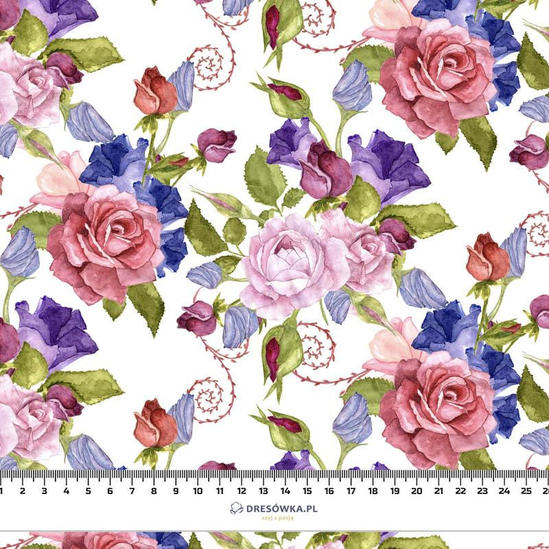 ROSE FLOWERS PAT. 2 (BLOOMING MEADOW) - Cotton drill