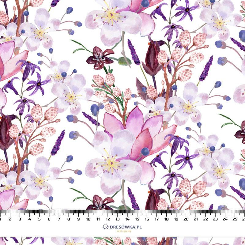 APPLE BLOSSOM AND MAGNOLIAS PAT. 1 (BLOOMING MEADOW) - Cotton muslin