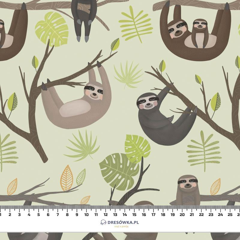 SLOTHS / mosteras (SLOTHS) / pistazie - looped knit fabric