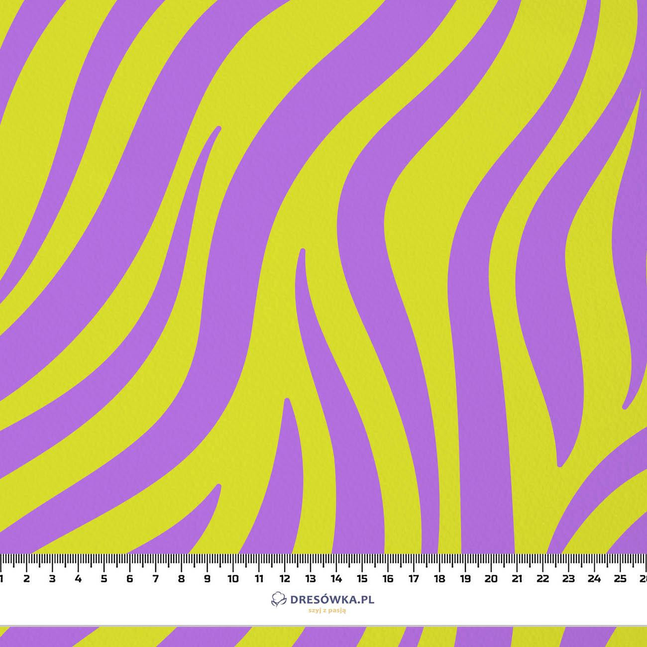 NEON ZEBRA PAT. 3 - looped knit fabric