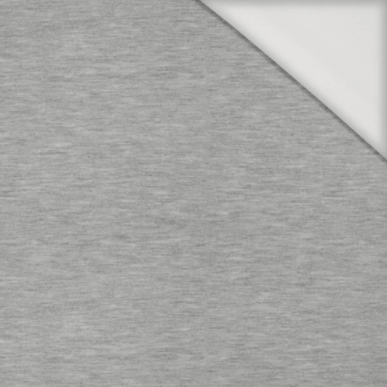 MELANGE LIGHT GRAY - Viscose jersey