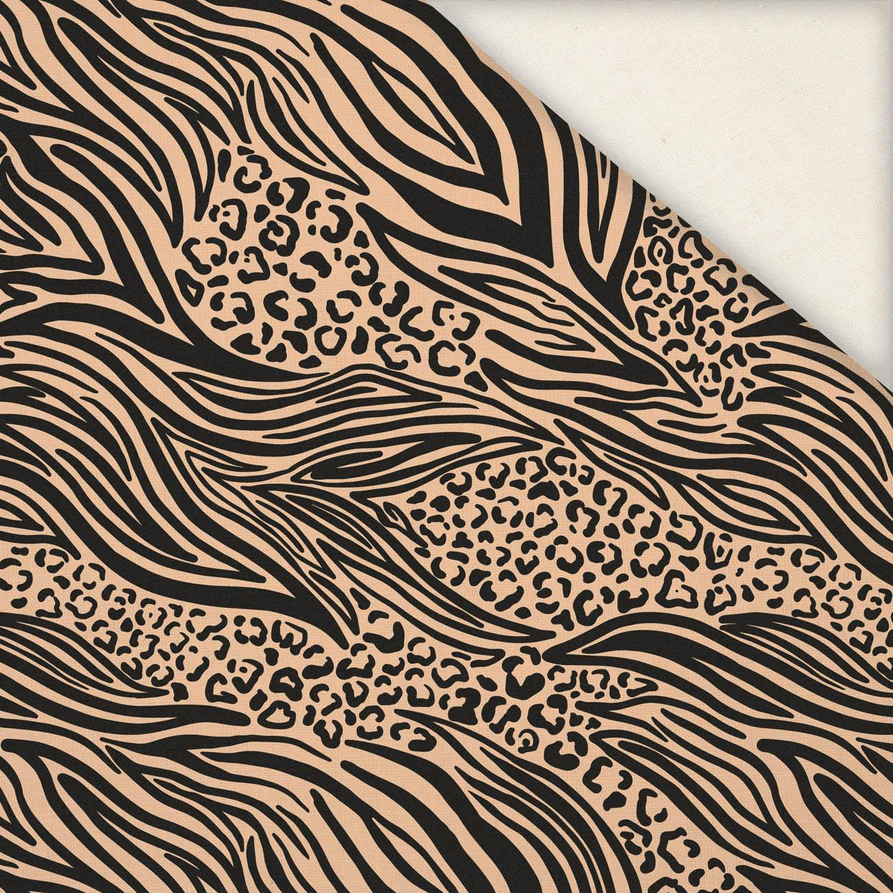 ANIMALS MIX / BEIGE - Linen 100%