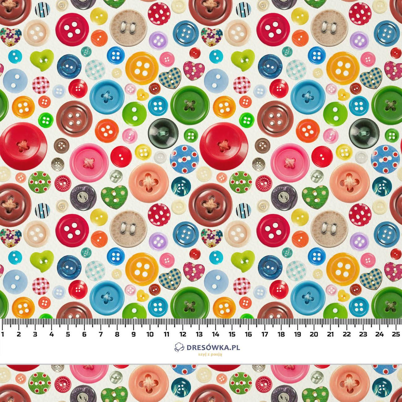 COLORFUL BUTTONS - Waterproof woven fabric
