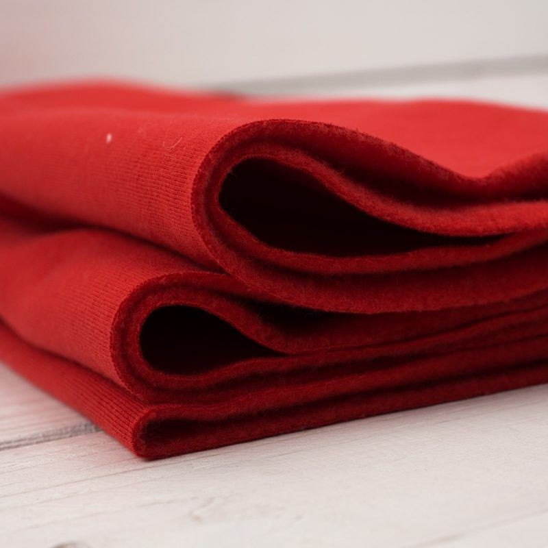 RED - brushed knitwear with elastane 290g