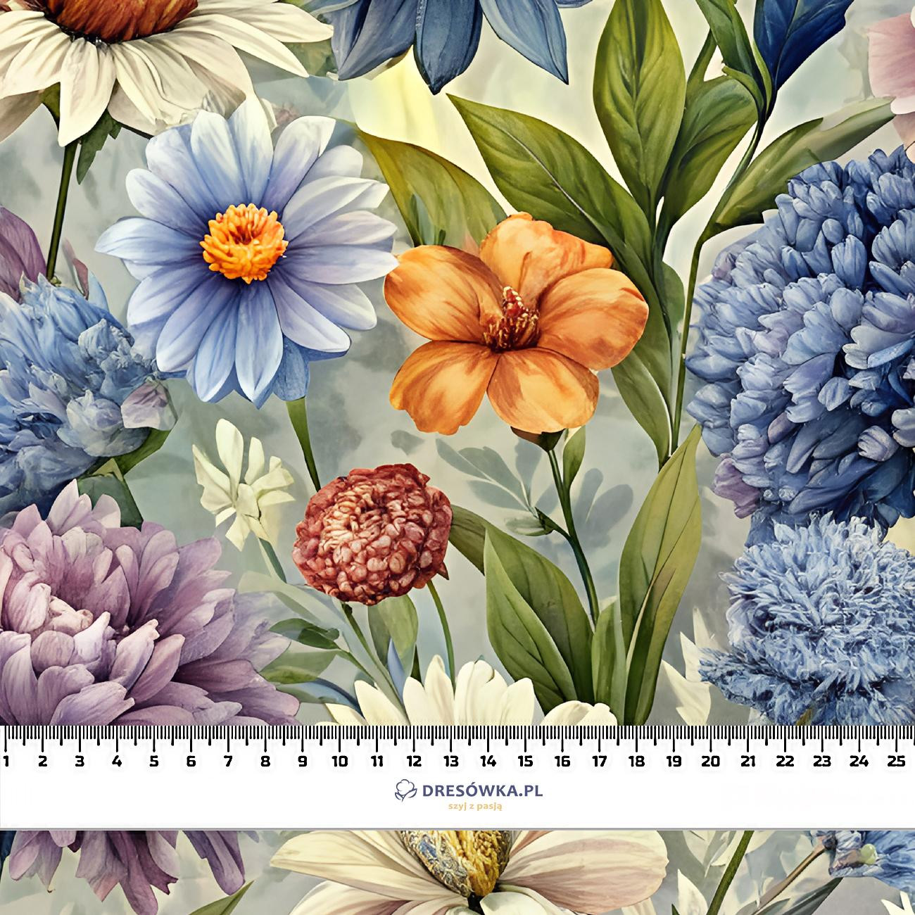 FLOWERS wz.15 - Waterproof woven fabric