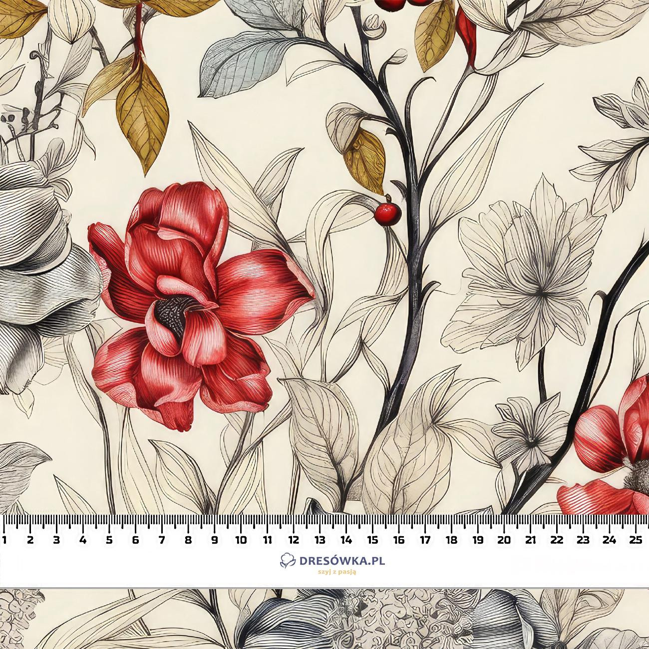 FLOWERS wz.16 - Linen 100%